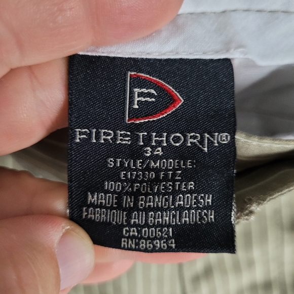 FIRETHORN | pinstripe flat front shorts - Picture 6 of 7